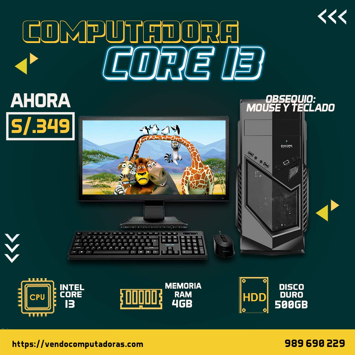 Computadora Core I3 en descuento